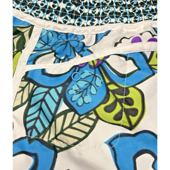 Athleta womens swim skirt L bright floral mesh pocket summer watersports lake - Picture 6 of 8